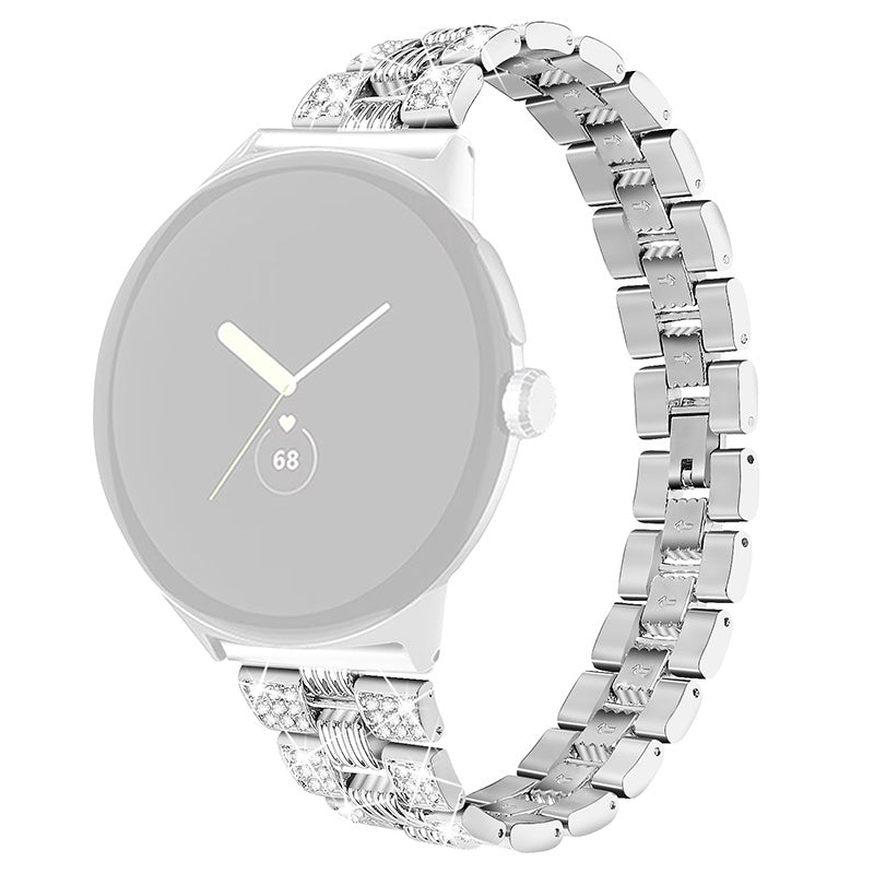For Google Pixel Watch 2 Pixel Watch Rhinestone Decor Stylish Smart Watch Band Zinc Alloy Wrist Strap Replacement For Google Pixel Watch 2 Pixel Watch Rhinestone Decor Stylish Smart Watch Band Zinc Alloy Wrist Strap Replacement